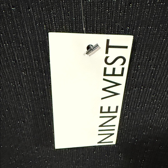 *NWT* Nine West Black Knit Dress with Long Sleeves - Picture 4 of 7